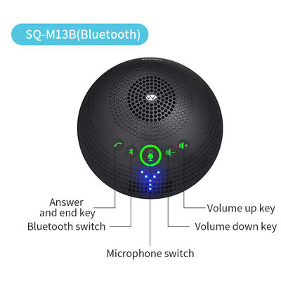 Microfono di conferenza professionale SQ-M13B 2.4G Microfono omnidirezionale wireless, 360 gradi, audio ad alta definizione e riduzione del rumore