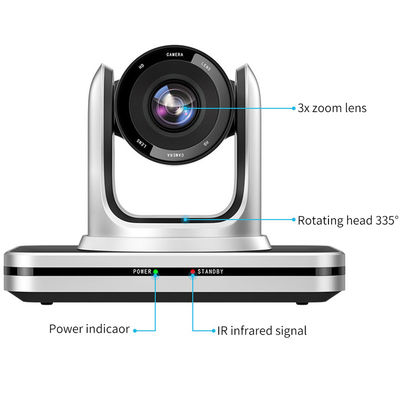 Soluzione di riunioni in sala conferenze Fotocamera di videoconferenza USB PTZ per riunioni con zoom ottico