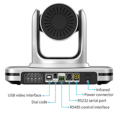 Soluzione di riunioni in sala conferenze Fotocamera di videoconferenza USB PTZ per riunioni con zoom ottico