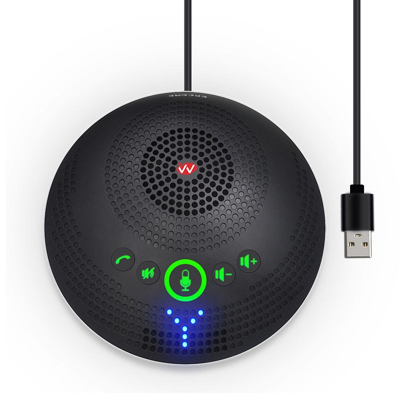 Microfono di conferenza professionale SQ-M13U 2.4G Microfono omnidirezionale wireless, 360 gradi, audio ad alta definizione e riduzione del rumore